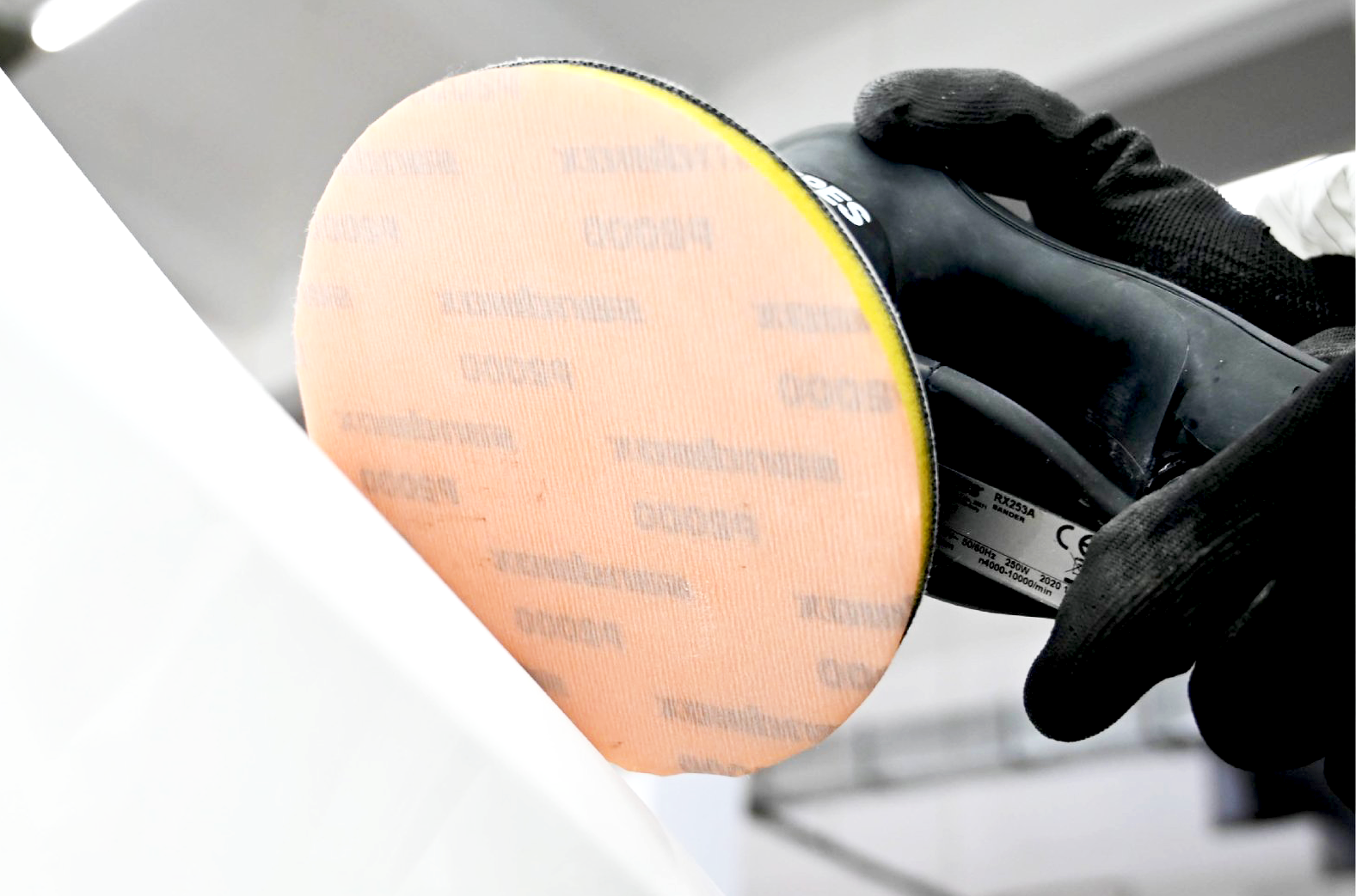 768 Orange Super Fine Line 6 Inch Disc Hook and Loop (Velcro) - Image 2